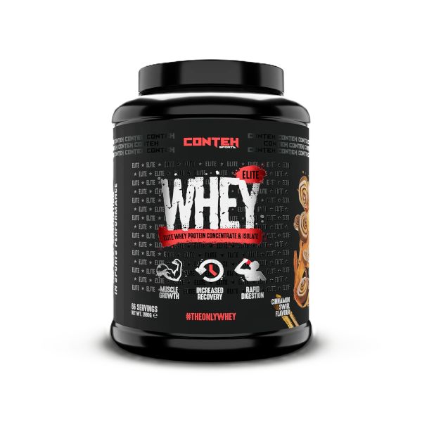 Conteh Sports Whey Elite förpackning öppen