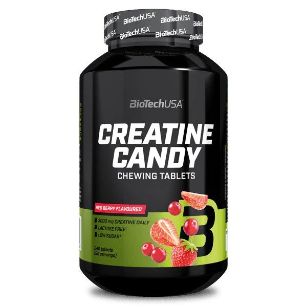 Biotechusa Creatine Candy Chewing Tabs näringsfakta baksida