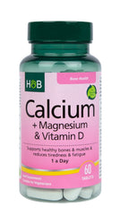Calcium + Magnesium & Vitamin D baksida näringsfakta