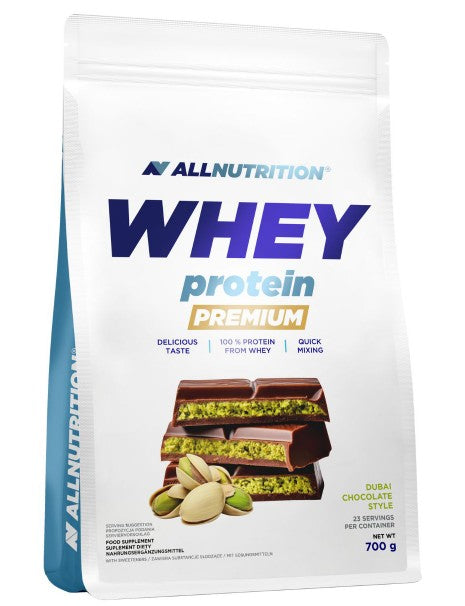 Allnutrition Premium Whey Protein baksida näringsfakta