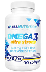 Omega 3 Ultra Strong – 90 kapslar baksida näringsfakta