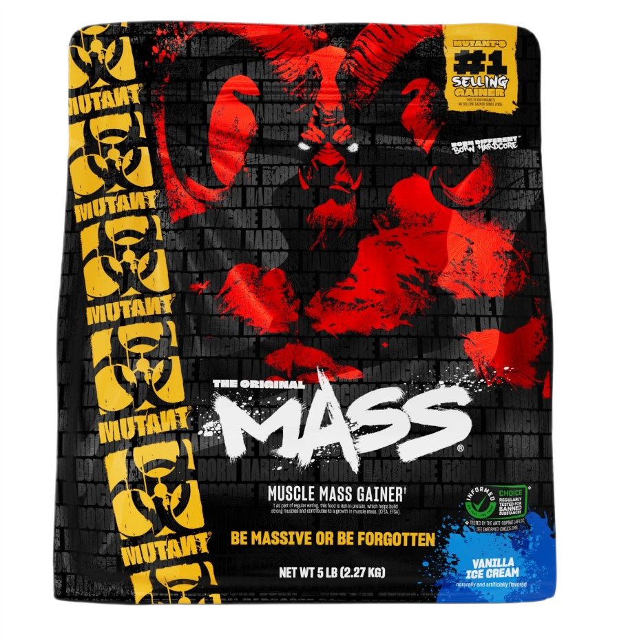 Mutant Mass produktetikett zoom