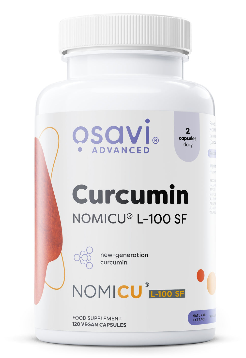 Osavi Curcumin Nomicu L-100 Sf baksida näringsfakta