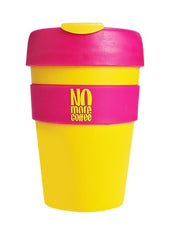 Ingen Mere Kaffe - Krus, Gul-Pink - 340ml.