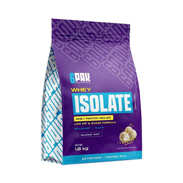 6Pak Whey Isolate ingredienser och etikett