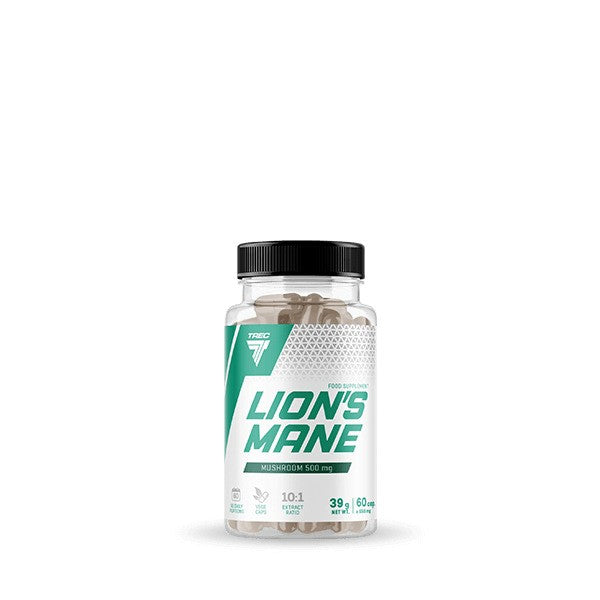 Lion's Mane – 500mg baksida med näringsfakta
