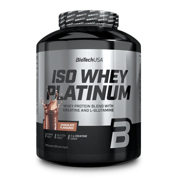 BioTechUSA Iso Whey Platinum baksida näringsfakta