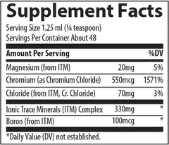 Trace Minerals - Liquid Ionic Chromium 550mcg - 59ml