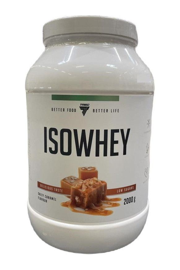 Trec Nutrition Isowhey protein supplement, 2000g jar, low sugar, delicious taste, high biological value.