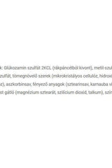 Ingredients list for JutaVit - Glucosamine + Chondroitin + MSM tablet, highlighting key components and their sources.
