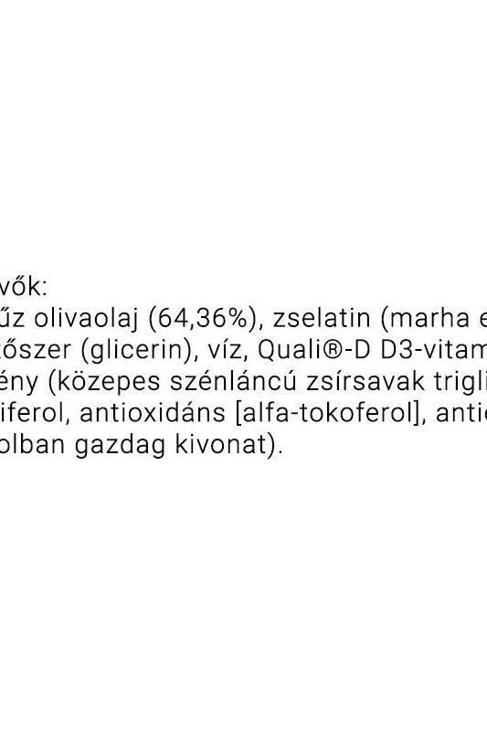 Ingredients list for JutaVit Vitamin D3 3000 IU in olive oil, including gelatin and antioxidants.