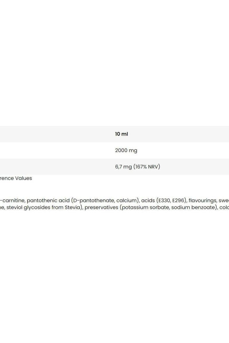 Product label for Kevin Levrone - Anabolic L-carnitine, showing ingredients and nutrition values.