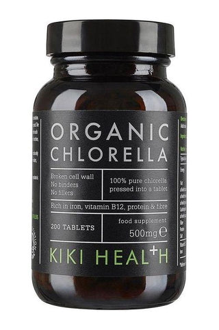 Organic Chlorella – 200 tabletter framsida