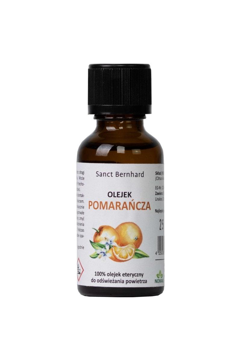 Kräuterhaus Sanct Bernhard Orange Essential Oil 30 ml bottle for air freshening and relaxation