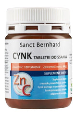 Kräuterhaus Sanct Bernhard Zinc Lozenges, 120 tablets, dietary supplement for immune system support