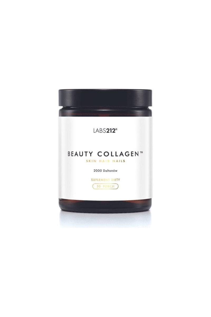 Labs212 Beauty Collagen Skin, Hair & Nails supplement jar with 30 servings for youthful skin.