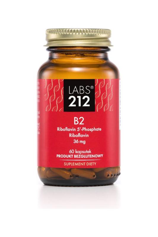 Labs212 - Vitamin B2 Riboflavin 5' - Phosphate + Riboflavin (60 Caps) - Nutri.se