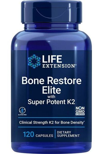 Life Extension - Bone Restore Elite with Super Potenet K2 - 120 caps - Nutri.se
