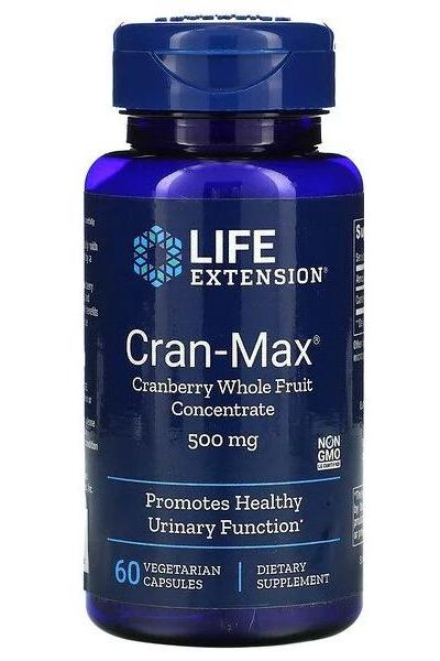 Life Extension - Cran-Max Cranberry Whole Fruit Concentrate, 500mg - 60 vcaps - Nutri.se