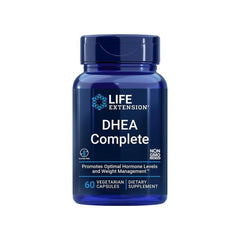 Life Extension DHEA Complete 60 Veg Capsules for optimal hormone levels and weight management.