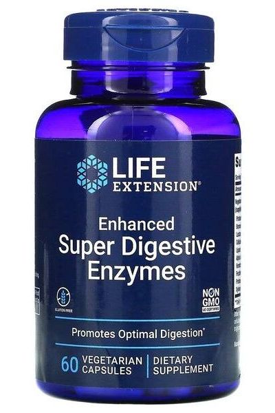 Life Extension - Enhanced Super Digestive Enzymes and Probiotics - 60 vcaps - Nutri.se