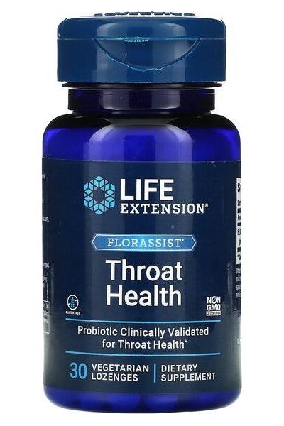 Life Extension - Florassist Throat Health, 30 vegetarian lozenges - Nutri.se
