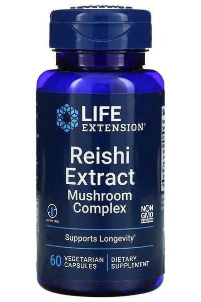 Life Extension - Reishi Extract Mushroom Complex - 60 vcaps - Nutri.se