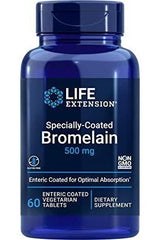 Life Extension - Specially-Coated Bromelain, 500mg - 60 enteric coated vegetarian tabs - Nutri.se
