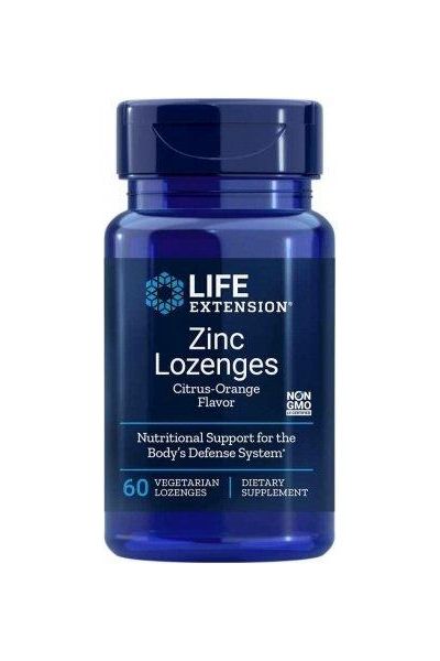 Life Extension - Zinc, Natural Citrus-Orange - 60 vegetarian lozenges - Nutri.se