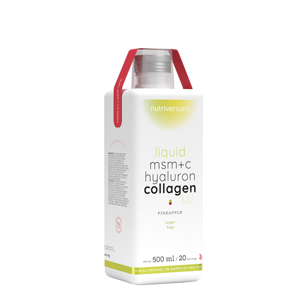 Liquid MSM+C Hyaluronic Collagen Ananas baksida