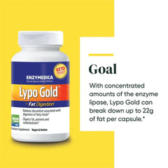 Enzymedica Lypo Gold ingredienser och etikett