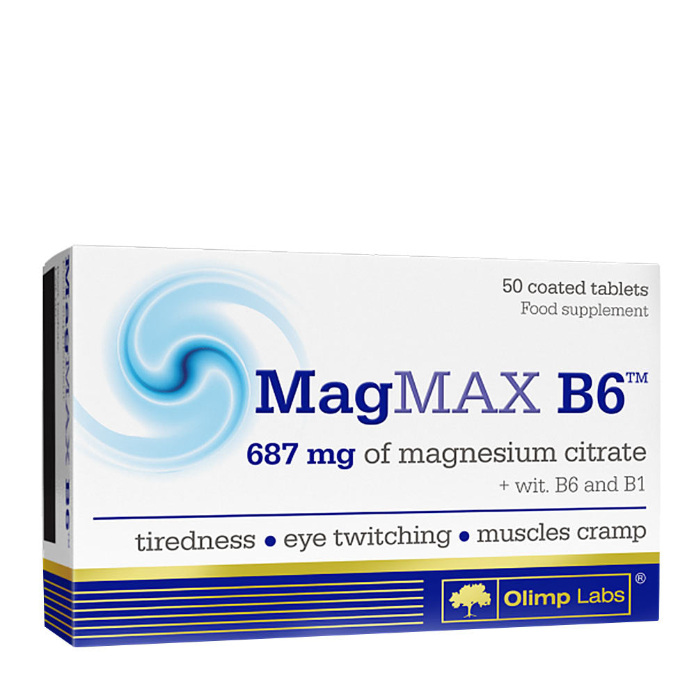 Magmax B6 – Magnesium & B-vitaminer baksida näringsfakta