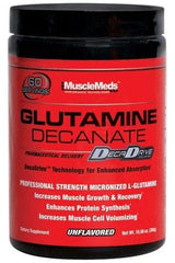 MuscleMeds Glutamine Decanate supplement for muscle growth, recovery, and enhanced protein synthesis.
