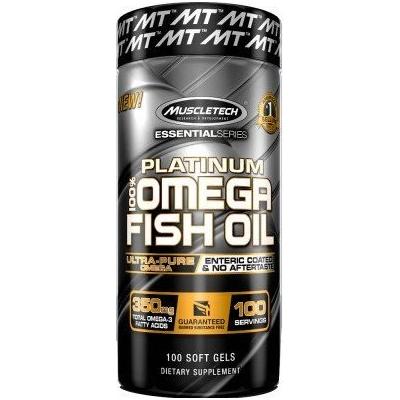 Muscletech - Platinum 100% Omega Fish Oil - 100 softgels - Nutri.se