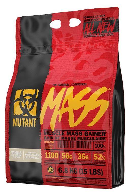 Mutant Mass muscle mass gainer bag, 6.8 kg, high protein formula for muscle growth and recovery.