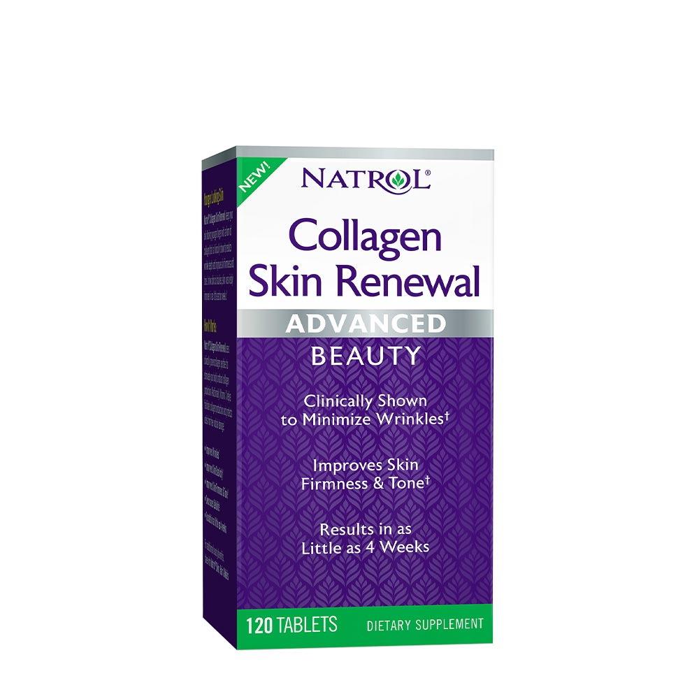 Natrol Collagen Skin Renewal Advanced Beauty baksida näringsfakta