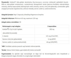 Natur Tanya Fermented Beta-Glucan baksida näringsfakta