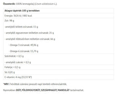 Linfröolja baksida näringsfakta och ingredienser