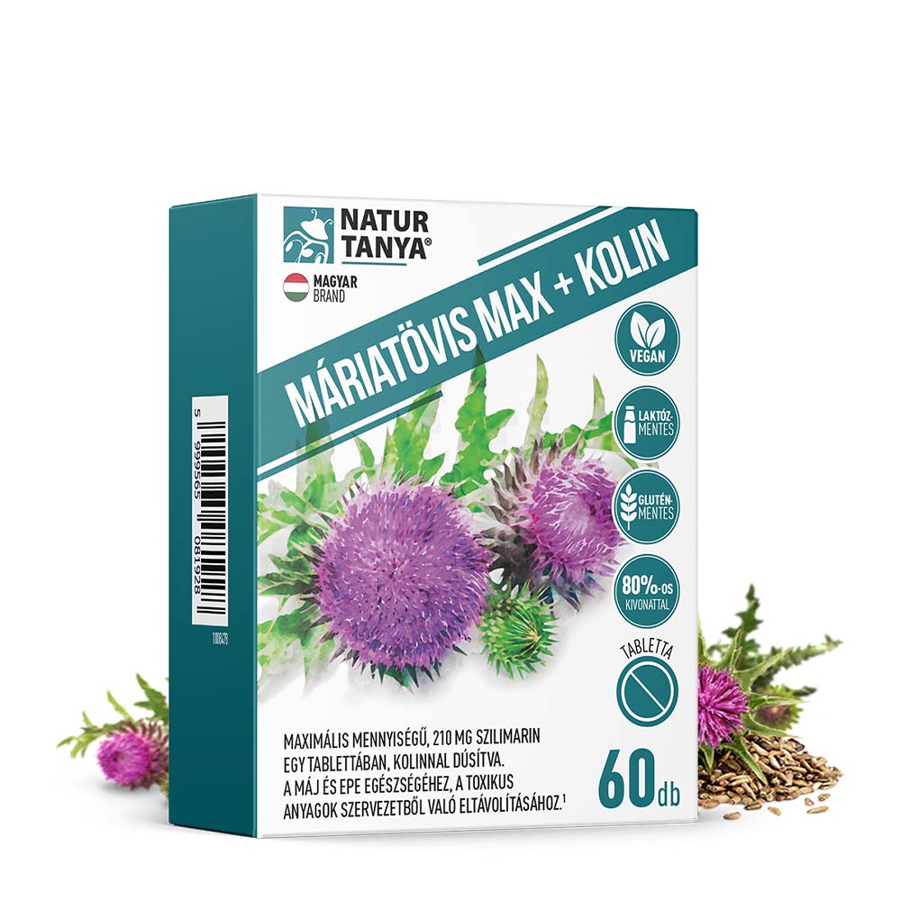 Natur Tanya Milk Thistle Max + Kolin ingredienser