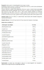 Puridren Concentrate baksida med näringsinformation