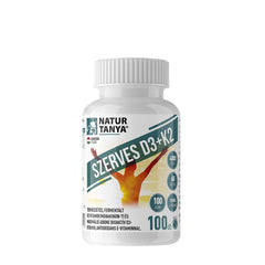 Organisk D3 + K2 Vitamin – 100 tabletter framsida