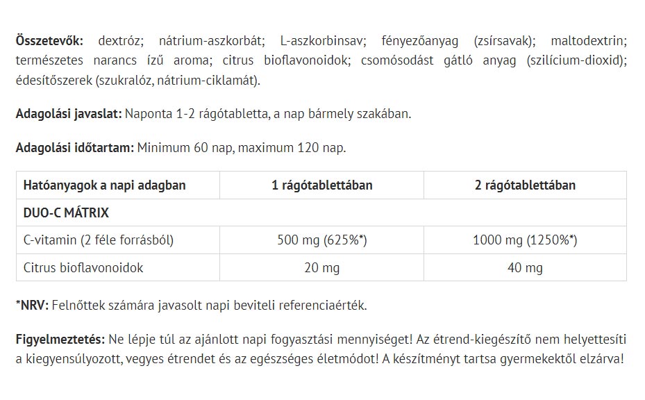 Natur Tanya - Organic Vitamin C 500