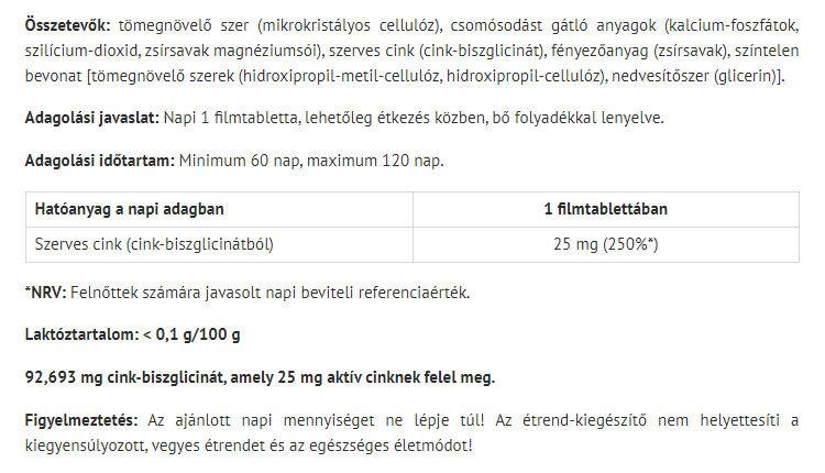 Natur Tanya - Zink Bisglycinat