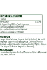 Product information for Natures Aid Beta-Glucans, listing ingredients and probiotic culture details.
