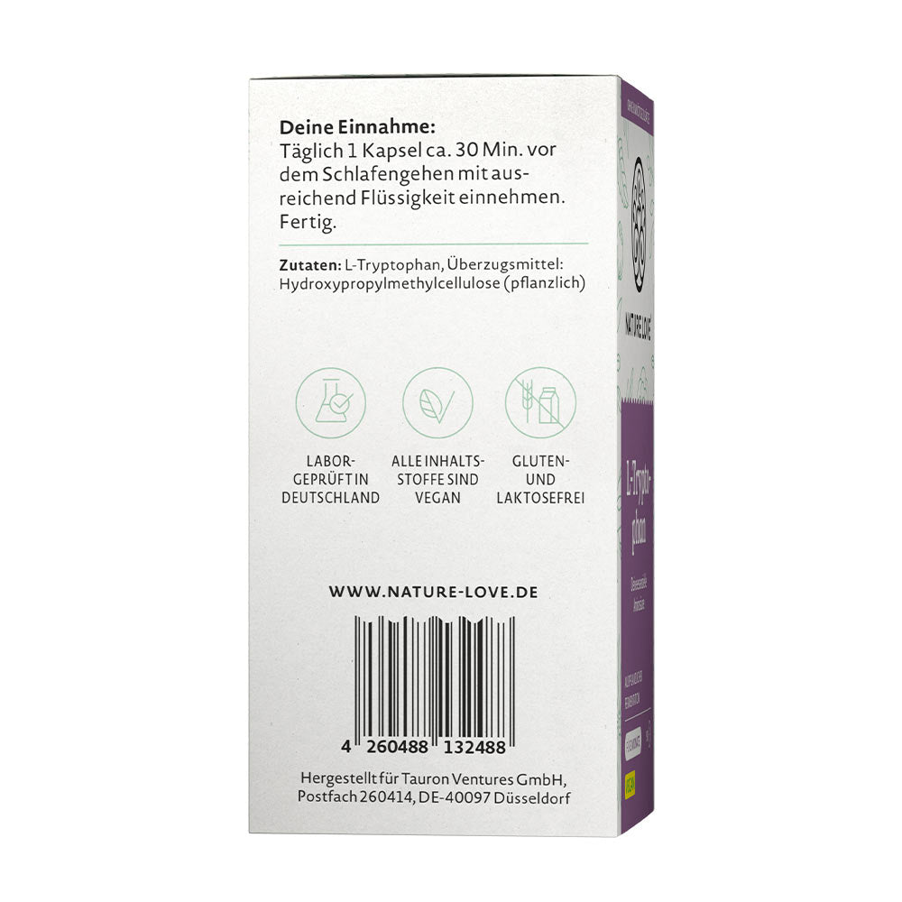 Nature Love - L-Tryptophan - 90 kapsler