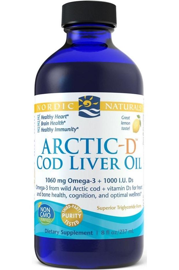 Nordic Naturals - Arctic-D Cod Liver Oil, Lemon - 237 ml. - Nutri.se