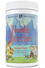 Nordic Naturals Nordic Berries multivitamin gummies for adults and kids, original flavor, 200 count.