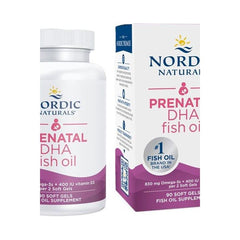 Nordic Naturals Prenatal DHA fish oil supplement, 90 soft gels, supports healthy pregnancy and brain development.