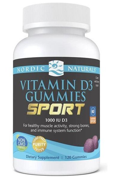 Nordic Naturals - Vitamin D3 Gummies Sport, Wild Berry - 120 gummies - Nutri.se