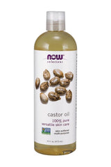 Now Foods Castor Oil, 100% pure, versatile skin care, gentle moisturizer, cold-pressed oil, natural health benefits.